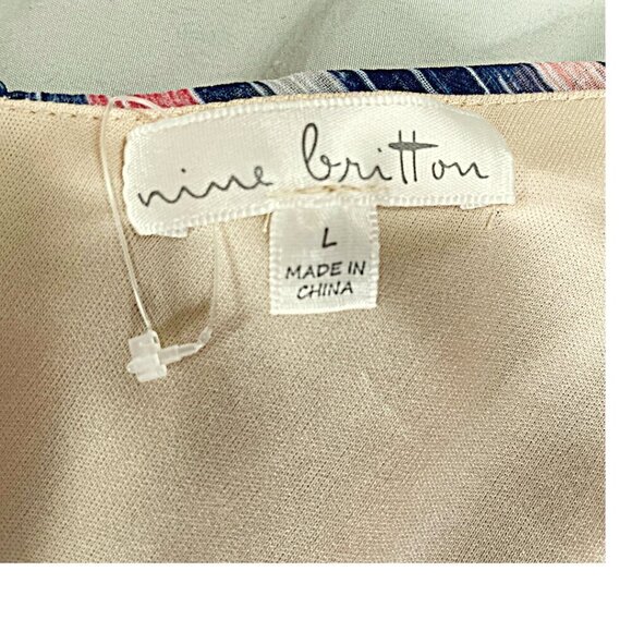 Mine Britton Stripped Tank Stitch Fix NWT Size Large - Picture 3 of 5